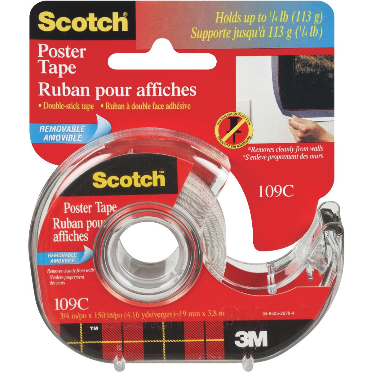 3M Scotch Removable Double-Sided Poster Mounting Tape